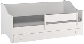 lova 80x160 vaikiska - ADRK Furniture Lova Naomi, 80x160 cm, balta (White) - 3 nuotrauka