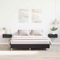 ciuzinys 150x200 - vidaXL Lovos rėmas be čiužinio, juodas (Black), 150x200 cm, apdirbta mediena - 3 nuotrauka