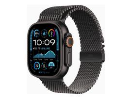apple watch milanese loop - Apple Watch Ultra 2 GPS + Cellular 49mm Black Titanium Case with Black Titanium Milanese Loop - L - 1 nuotrauka
