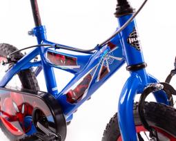 raudonas dviratis - Huffy Spider-Man 14" Bike - vaikiškas dviratis, mėlyna / raudona - 3 nuotrauka