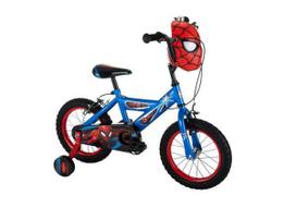 raudonas dviratis - Huffy Spider-Man 14" Bike - vaikiškas dviratis, mėlyna / raudona - 7 nuotrauka