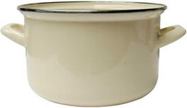 Emaliuotas puodas EMALIA OLKUSZ 35039, 18 cm, 2.6 l, kreminė (Cream)