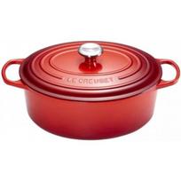 ketaus puodai 3 - Le Creuset Signature Ovalus kepimo indas 31 cm raudonas (Cherry Red) - 1 nuotrauka