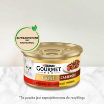 purina gourmet - GOURMET Gold hovězí a kuřecí v rajčatové omáčce 85 g - 9 nuotrauka