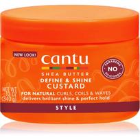 cantu kremas - Cantu Shea Butter Define & Shine Custard plaukų formavimo kremas 340 g - 1 nuotrauka