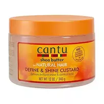 cantu kremas - Cantu Shea Butter Define & Shine Custard plaukų formavimo kremas 340 g - 2 nuotrauka