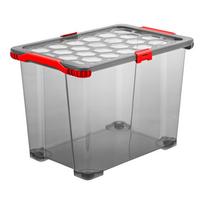 Daiktadėžė ROTHO Evo Total, 65 l, skaidri/pilka (Grey)