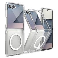 samsung z flip 7 - Ringke "Fusion Magnetic MagSafe Case for Samsung Galaxy Z Flip 7" Skaidrus (Clear) - 2 nuotrauka