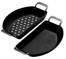 kamado grilis - Anglies plieno keptuvių rinkinys Kamado Joe Half Moon KJ15124822, 2vnt. - 1 nuotrauka