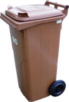 maisto atlieku konteineris - Europlast Austria BIO atliekų konteineris 120L Rudas (Brown) - 2 nuotrauka