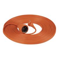 ilgintuvas 20m 2x1 - Orno GES-3/20M PVC IP20 ilgintuvas 20m 1x2P, H03VV-F 2x1mm Juodas (Black) - 2 nuotrauka