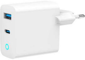 laidai 3a - Gembird TA-UC-PDQC45L-W-01 USB-C / USB-A 45W Įkroviklis Universalus Baltas (White) - 1 nuotrauka