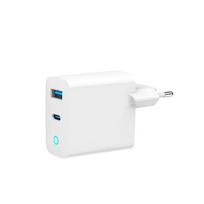 laidai 3a - Gembird TA-UC-PDQC45L-W-01 USB-C / USB-A 45W Įkroviklis Universalus Baltas (White) - 2 nuotrauka