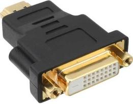 kabelis hdmi dvi - InLine HDMI į DVI adapteris Juodas (Black) - 1 nuotrauka