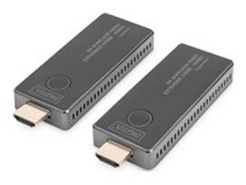 hdmi extender - Digitus 4K Wireless Video Extender, 30 m (HDMI - HDMI) ,  DS-55323 ,  Juodas/Sidabrinis (Black/Silver) - 1 nuotrauka