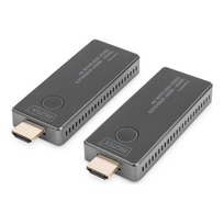 hdmi extender - Digitus 4K Wireless Video Extender, 30 m (HDMI - HDMI) ,  DS-55323 ,  Juodas/Sidabrinis (Black/Silver) - 2 nuotrauka