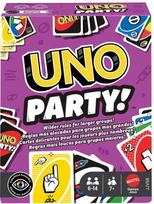 stalo zaidimas uno kortos - MATTEL GAMES kortų žaidimas UNO PARTY, JJV58 - 1 nuotrauka
