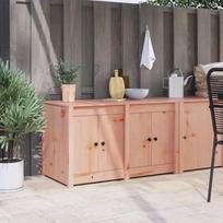 vidaXL Lauko virtuvės spinta, 106x55x64 cm, iš masyvios duglasi medienos