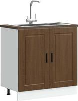 Porto Kitchen Bottom Cabinet, Rudas ąžuolas (Oak), 80x46x81.5 cm