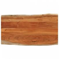 stalvirsis 120x60 - vidaXL Stalviršis, 120x60x3,8cm, akacijos masyvas, su gyvu kraštu (Live Edge) - 2 nuotrauka