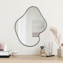 Veidrodis vidaXL, sieninis, 50 cm x 40 cm, juodas (Black)