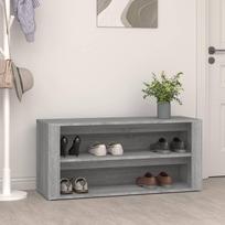 vidaXL Batų lentyna, betono pilka (Concrete Grey)