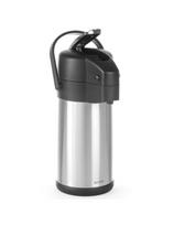 Hendi Plieninis termosas su pompa karštiems gėrimams, 3 l, sidabrinis (Silver)