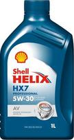 Variklio alyva Shell Helix Professional HX7 AV 5W30, 1L