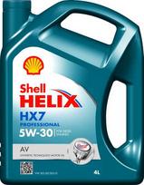Variklio alyva Shell Helix Professional HX7 AV 5W30, 4L