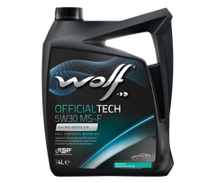 Variklio alyva WOLF OFFICIALTECH 5W30 MS-F 4L