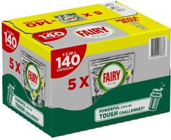 indaploves kapsules - Indaplovių kapsulės Fairy Platinum Lemon, 140 vnt. - 1 nuotrauka