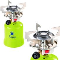dujinis degiklis - MEVA FOCUS dujinė kempingo viryklė su pradurtomis dujų kasetėmis, 1,4 kW - 1 nuotrauka
