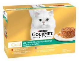 Šlapias kačių maistas Purina Gourmet Gold Ragout Mix, 12 x 85 g