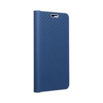 samsung galaxy a12 deklas - LUNA Book Carbon dėklas Samsung Galaxy A12 / M12 Mėlynas (Blue) - 1 nuotrauka