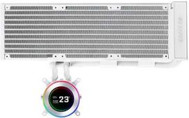 360 vandens ausintuvas - Lian Li HYDROSHIFT II LCD-C 360N Fanless ARGB AiO Vandens Aušinimo Sistema - Balta (White) - 1 nuotrauka