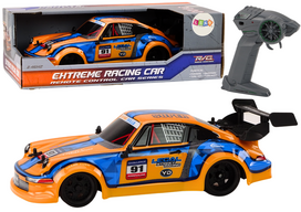 rc drift - LEAN Toys Nuotoliniu būdu valdomas automobilis 1:16 Drift Oranžinis (Orange) - 2 nuotrauka