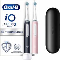 oral b duo - Oral-B iO Series 3N Duo Juodas/Rožinis (Matt Black/Blush Pink) - 1 nuotrauka