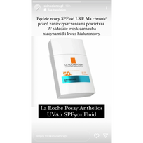la roche posay fluid - La Roche-Posay Anthelios UV Air Fluidas SPF50+, 50 ml - 1 nuotrauka