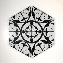 Akmens masės plytelės CARNABY BLACK 28.5 x 33 cm