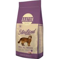 ARATON Sterilised Sausas pašaras katėms 15 kg
