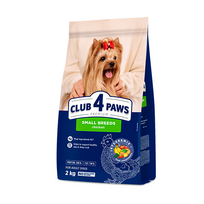 CLUB 4 PAWS PREMIUM MAŽOMS VEISLĖMS. PILNAVERTIS SAUSAS PAŠARAS SUAUGUSIEMS ŠUNIMS 400g. - 14kg. 400 g