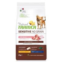 NATURAL TRAINER Sausas šunų maistas ADULT DOG SENSITIVE NO GRAIN MINI PORK kiauliena 2kg