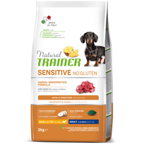 NATURAL TRAINER Sausas šunų maistas  Sensitive No Gluten MINI LAMB ėriena 2 kg