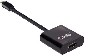 3d 4k - Adapteris Club 3D Mini DisplayPort1.2 - HDMI 2.0 UHD Mini DisplayPort 1.2 male, HDMI, 0.2 m, juoda - 1 nuotrauka
