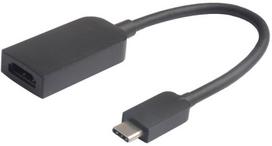 hdmi i c adapteris - Adapteris MicroConnect USB-C to HDMI USB-C male, HDMI female, 0.15 m, juoda - 1 nuotrauka
