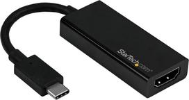 adapteris usb to hdmi - Adapteris StarTech USB-C - HDMI USB-C male, HDMI female, 0.13 m, juoda - 1 nuotrauka