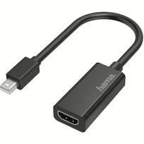 adapteris hdmi to displayport - Adapteris Hama Mini DisplayPort - HDMI Mini DisplayPort male, HDMI female, 0.25 m, juoda - 1 nuotrauka