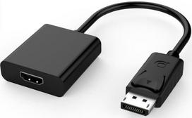 Adapteris MicroConnect DisplayPort to HDMI DisplayPort male, HDMI female, 0.15 m, juoda