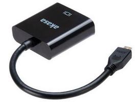 Adapteris Akasa Micro HDMI to VGA Micro HDMI, VGA, 0.015 m, juoda