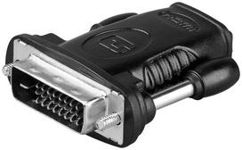 kabelis hdmi dvi - Adapteris MicroConnect HDMI - DVI-D HDMI female, DVI-D female, juoda - 1 nuotrauka